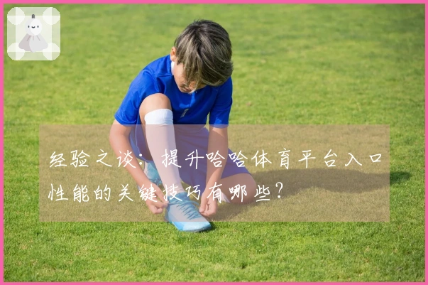 经验之谈：提升哈哈体育平台入口性能的关键技巧有哪些？